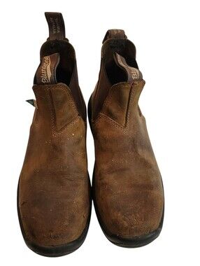 Blundstone Men's Brown Chelsea Pull-On Work Boots